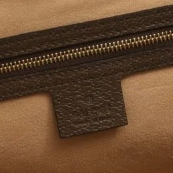 Authentic Gucci GG Supreme Ophidia Monogram Medium Shopping Tote Brown Tan Purse - Picture 8 of 10